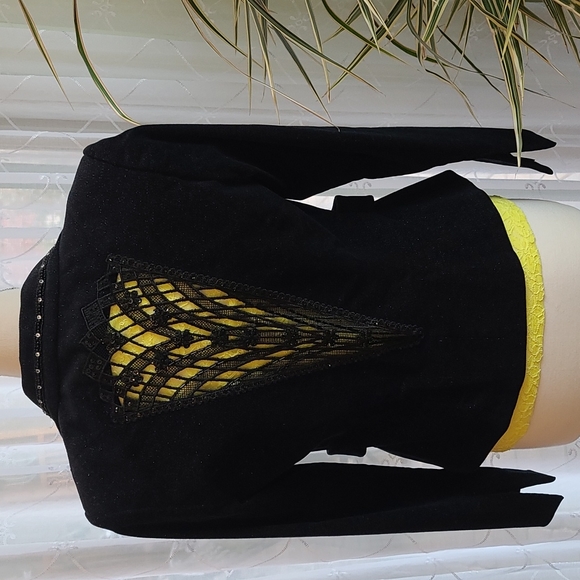 Bisou Bisou Black Sparkly Jacket - Picture 6 of 16